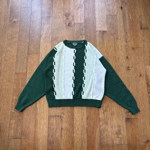 Vintage 90s Eaton Birkdale cable knit textured sweater